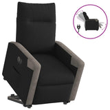 Fauteuil inclinable électrique noir tissu