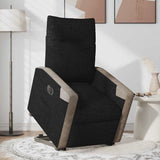 Fauteuil inclinable électrique noir tissu