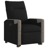 Fauteuil inclinable électrique noir tissu