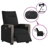 Fauteuil inclinable électrique noir tissu