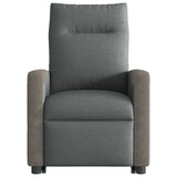 Fauteuil inclinable de massage électrique Gris foncé Tissu