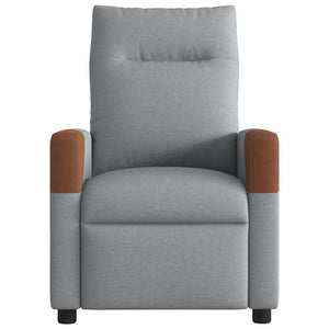 Fauteuil inclinable Gris clair Tissu