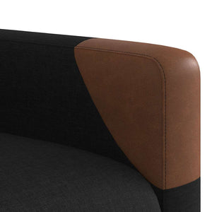 Fauteuil inclinable Noir Tissu