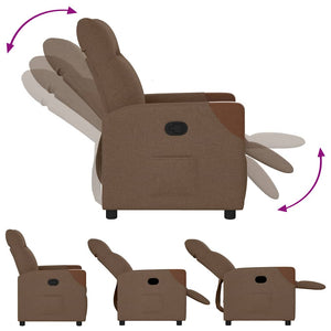 Fauteuil inclinable Marron Tissu