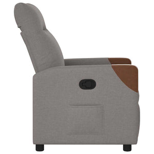 Fauteuil inclinable Taupe Tissu