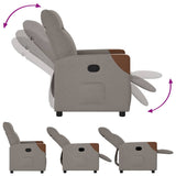 Fauteuil inclinable Taupe Tissu
