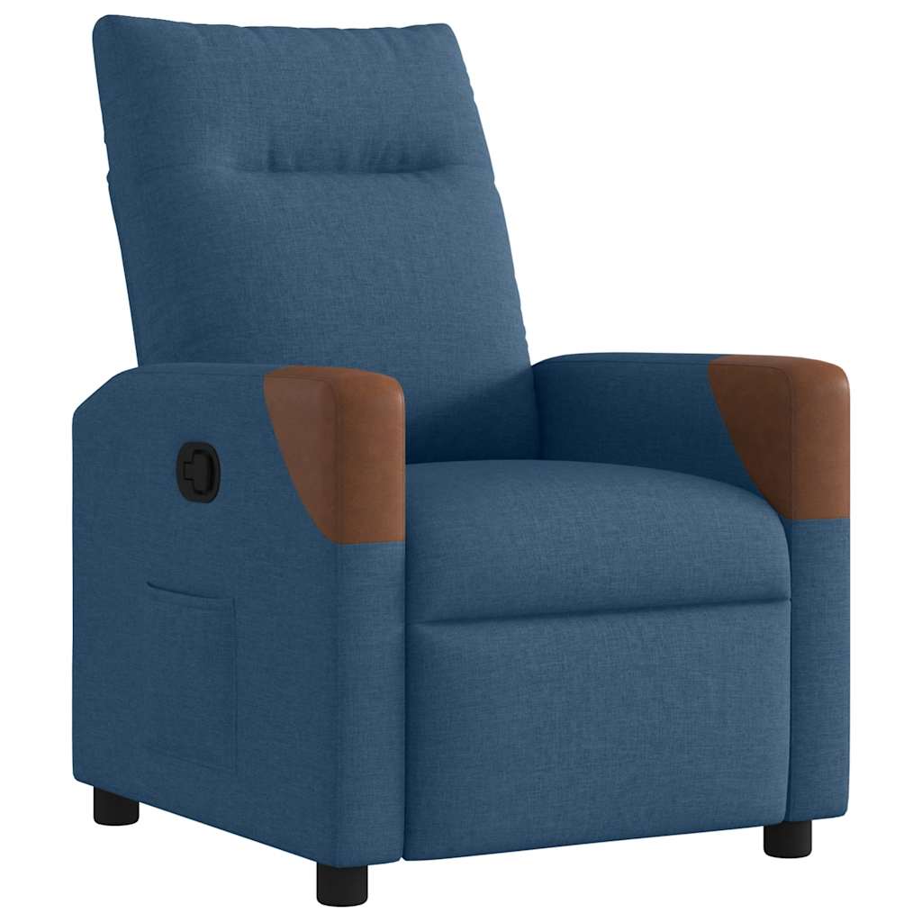 Fauteuil inclinable Bleu Tissu