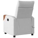 Fauteuil de massage inclinable gris nuage tissu