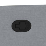 Fauteuil de massage inclinable Gris clair Tissu