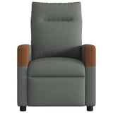 Fauteuil inclinable de massage en tissu gris foncé