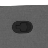 Fauteuil inclinable de massage en tissu gris foncé