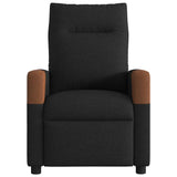 Fauteuil de massage inclinable Noir Tissu