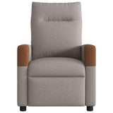 Fauteuil de massage inclinable Taupe Tissu