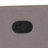 Fauteuil de massage inclinable Taupe Tissu