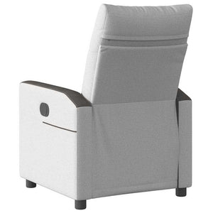 Fauteuil inclinable gris nuage tissu