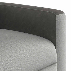 Fauteuil inclinable gris nuage tissu