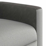 Fauteuil inclinable gris nuage tissu