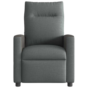 Fauteuil inclinable en tissu gris foncé