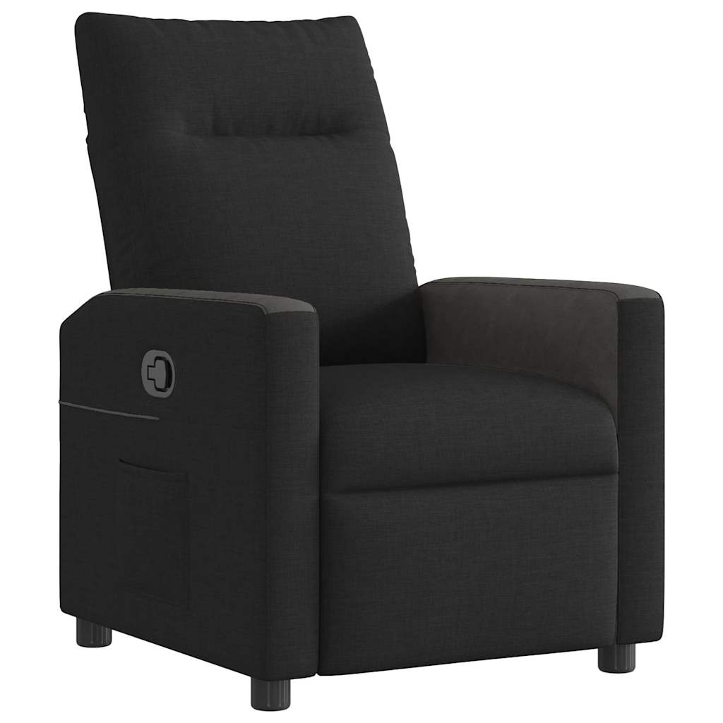 Fauteuil inclinable Noir Tissu