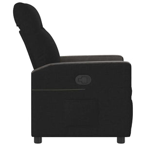 Fauteuil inclinable Noir Tissu