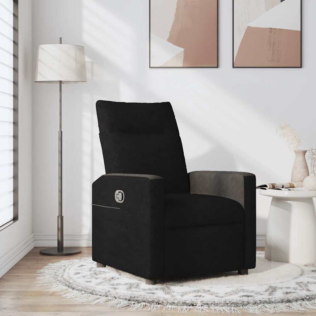 Fauteuil inclinable Noir Tissu