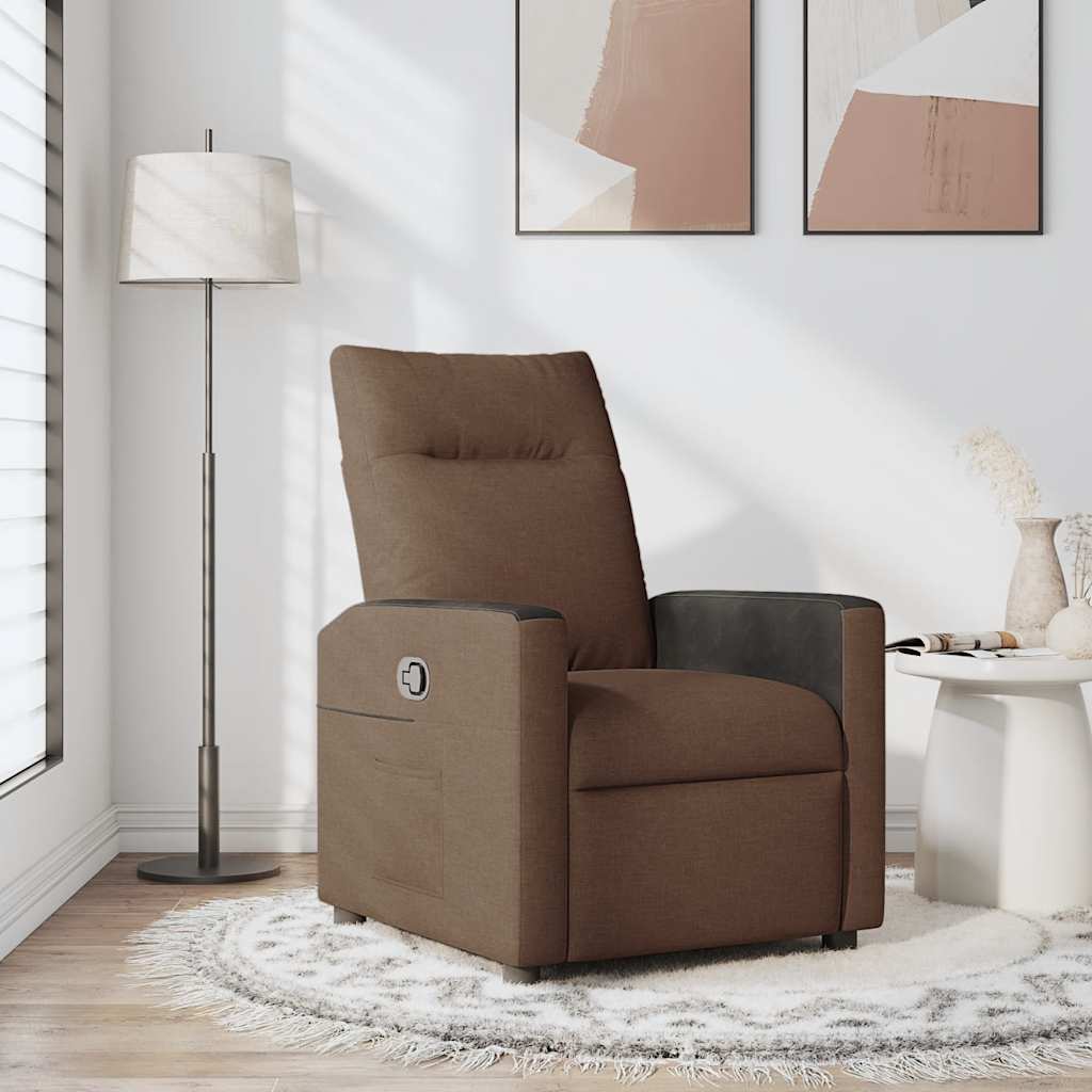 Fauteuil inclinable Marron Tissu
