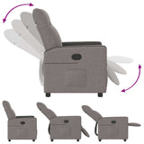 Fauteuil inclinable Taupe Tissu