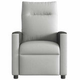 Fauteuil de massage inclinable gris nuage tissu
