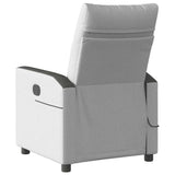Fauteuil de massage inclinable gris nuage tissu