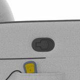 Fauteuil de massage inclinable gris nuage tissu