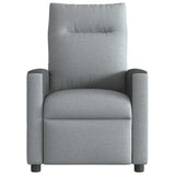 Fauteuil de massage inclinable Gris clair Tissu