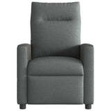 Fauteuil inclinable de massage en tissu gris foncé