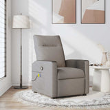 Fauteuil de massage inclinable Taupe Tissu