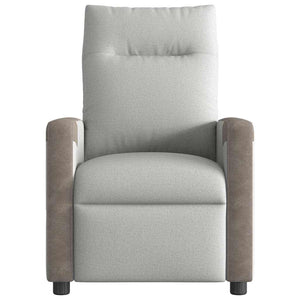 Fauteuil inclinable gris nuage tissu