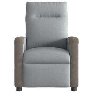 Fauteuil inclinable Gris clair Tissu