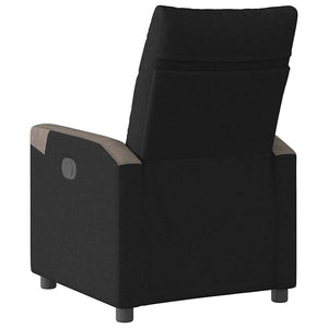 Fauteuil inclinable Noir Tissu