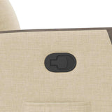 Fauteuil inclinable Crème Tissu