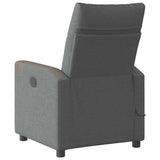 Fauteuil de massage inclinable Gris foncé Tissu