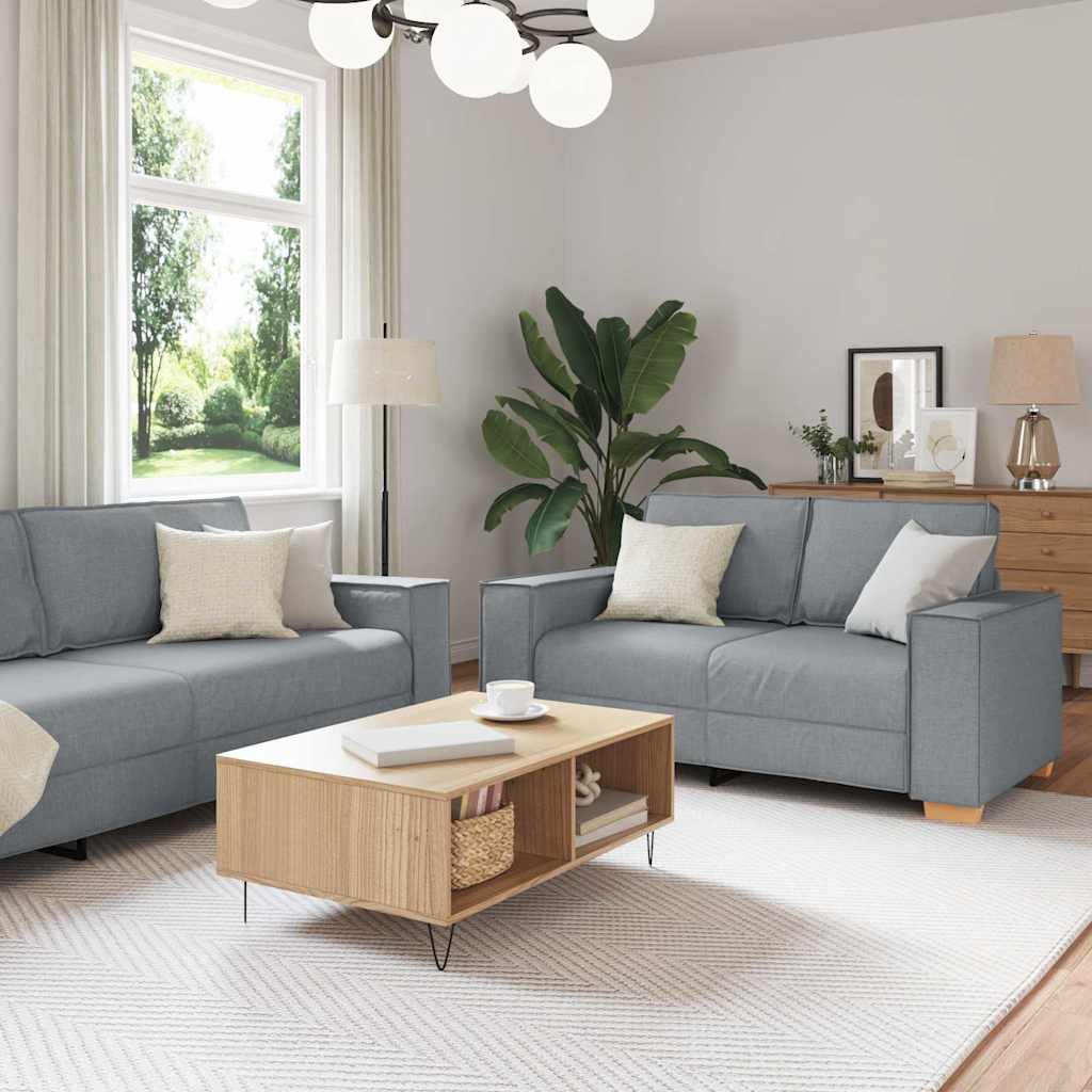 Ensemble de Canapés 3 pcs Gris 220 x 78 x 84 cm tissu