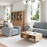 Ensemble de Canapés 3 pcs Gris 220 x 78 x 84 cm tissu