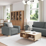 Ensemble de Canapés 3 pcs Gris 220 x 78 x 84 cm tissu