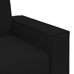 Ensemble de Canapés 3 pcs Noir 220 x 78 x 84 cm tissu