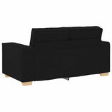 Ensemble de Canapés 3 pcs Noir 220 x 78 x 84 cm tissu