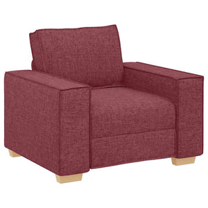 Ensemble de Canapés 3 pcs Bordeaux 220 x 78 x 84 cm tissu
