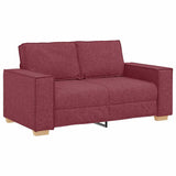 Ensemble de Canapés 3 pcs Bordeaux 220 x 78 x 84 cm tissu