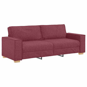 Ensemble de Canapés 3 pcs Bordeaux 220 x 78 x 84 cm tissu