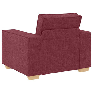 Ensemble de Canapés 3 pcs Bordeaux 220 x 78 x 84 cm tissu