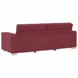 Ensemble de Canapés 3 pcs Bordeaux 220 x 78 x 84 cm tissu