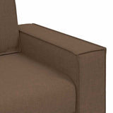 Ensemble de Canapés 3 pcs Marron 220 x 78 x 84 cm tissu