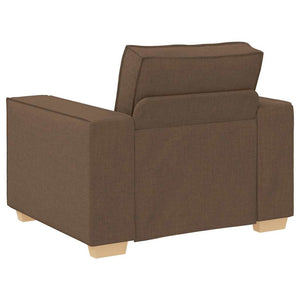 Ensemble de Canapés 3 pcs Marron 220 x 78 x 84 cm tissu
